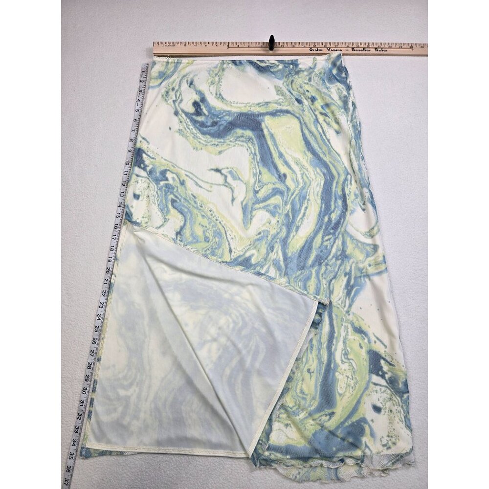 Urban Outfitters XXL Marble Print Y2K Skirt Elastic Waist Grunge Fairy